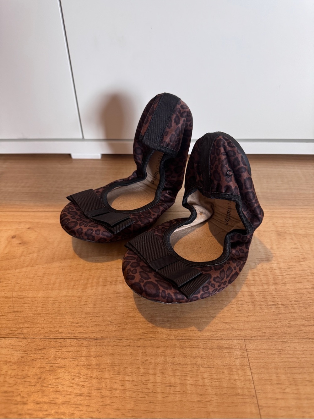 Foldable Leopard-Print Ballet Flats